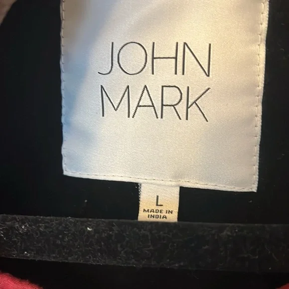 John Mark Black Velvet Jacket with Floral Embroidery. Size L. NWT - Picture 3 of 14